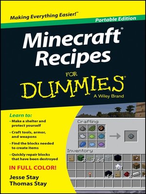 cover image of Minecraft Recipes For Dummies